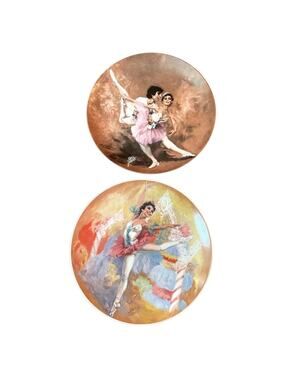 Viletta USA Fine China Nutcracker Ballet Plates 1979 1981 Shell Fisher 8.5" Lot